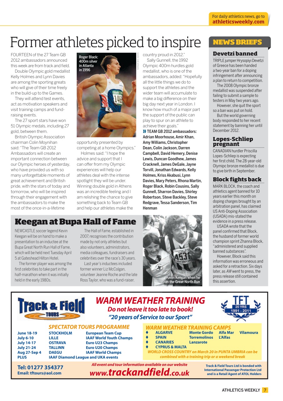 AW – Athletics Weekly Magazine Preview Pages