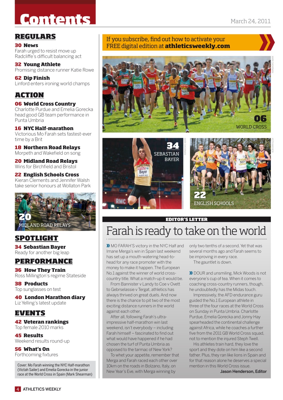 AW – Athletics Weekly Magazine Preview Pages