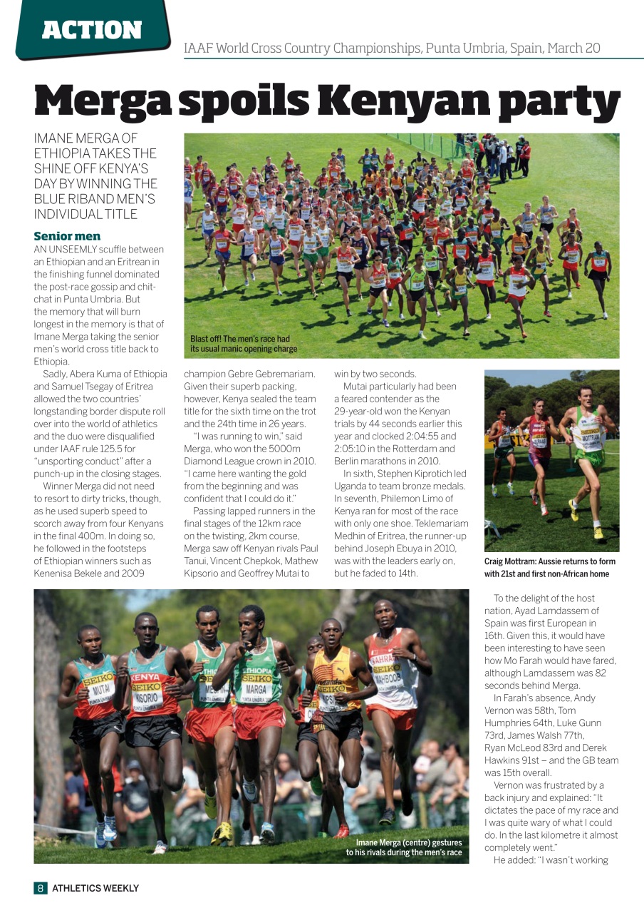 AW – Athletics Weekly Magazine Preview Pages