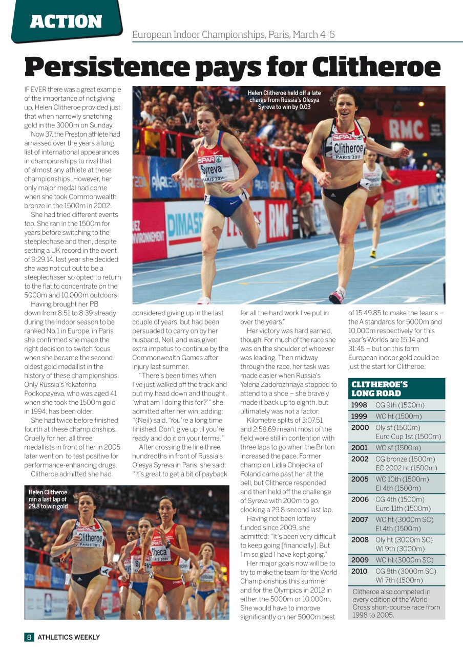 AW – Athletics Weekly Magazine Preview Pages