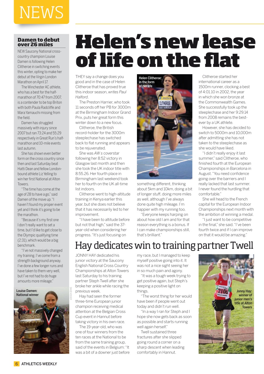 AW – Athletics Weekly Magazine Preview Pages