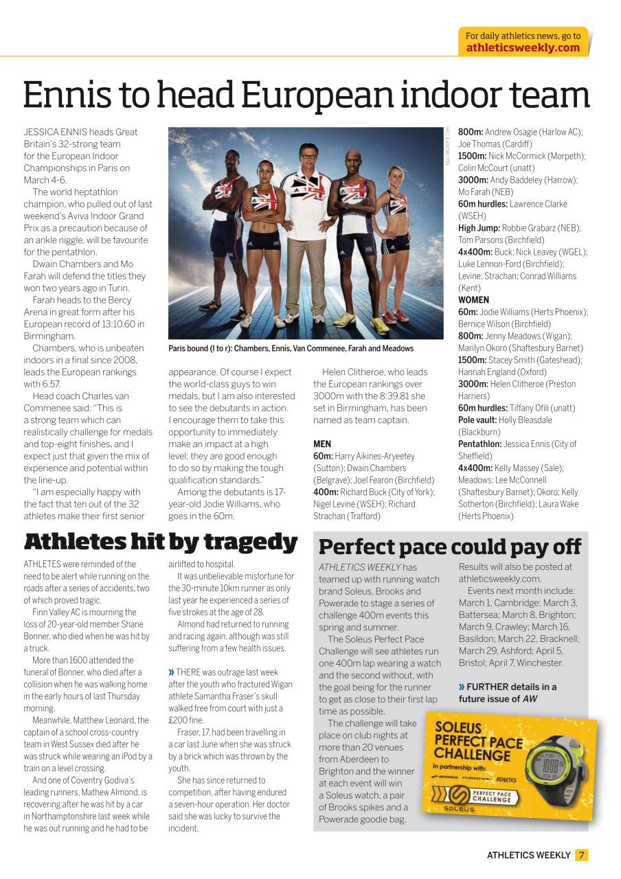 AW – Athletics Weekly Magazine Preview Pages