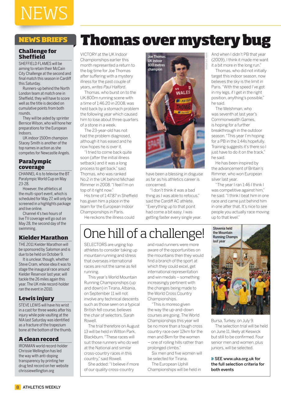 AW – Athletics Weekly Magazine Preview Pages