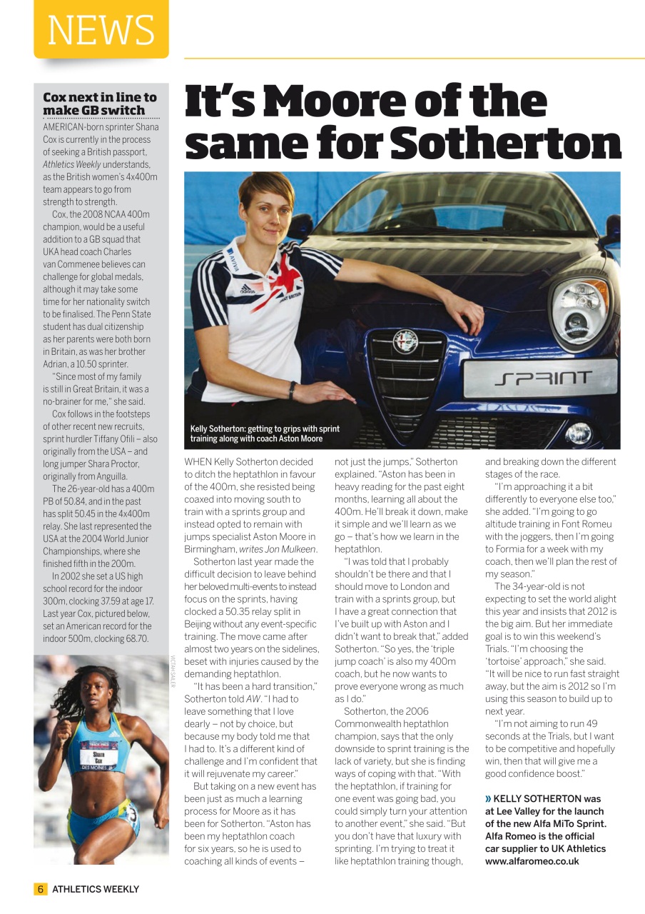 AW – Athletics Weekly Magazine Preview Pages