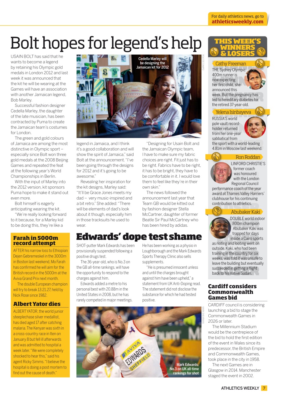 AW – Athletics Weekly Magazine Preview Pages