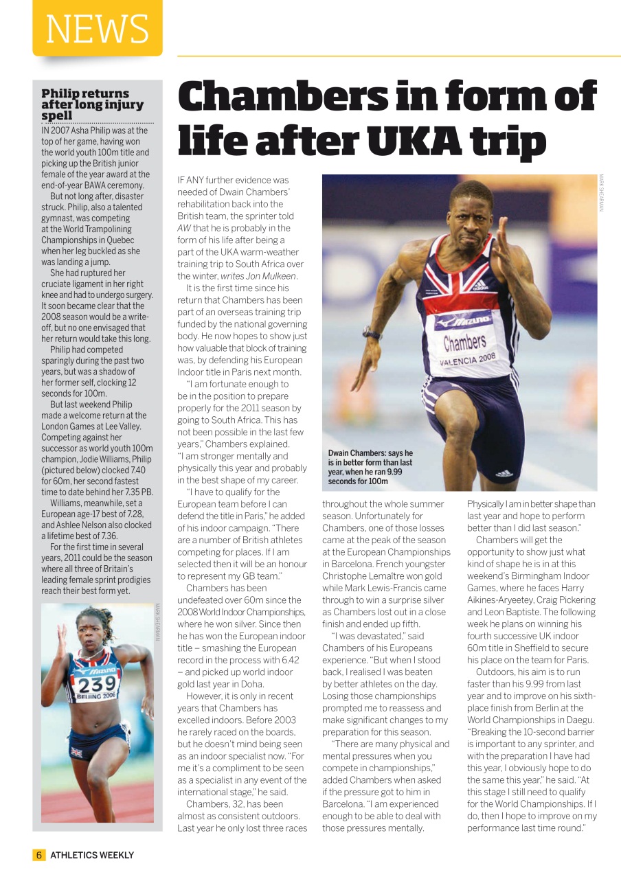 AW – Athletics Weekly Magazine Preview Pages