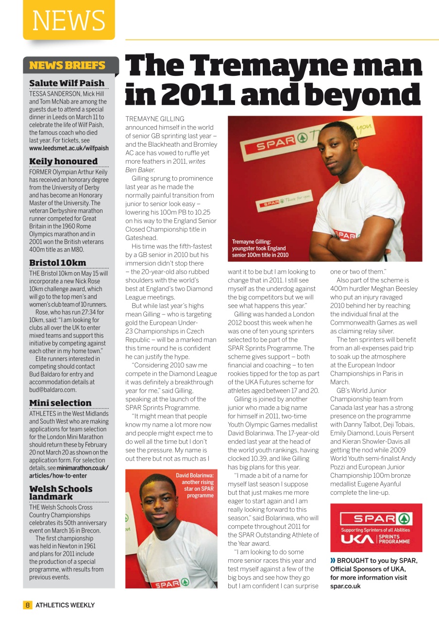 AW – Athletics Weekly Magazine Preview Pages