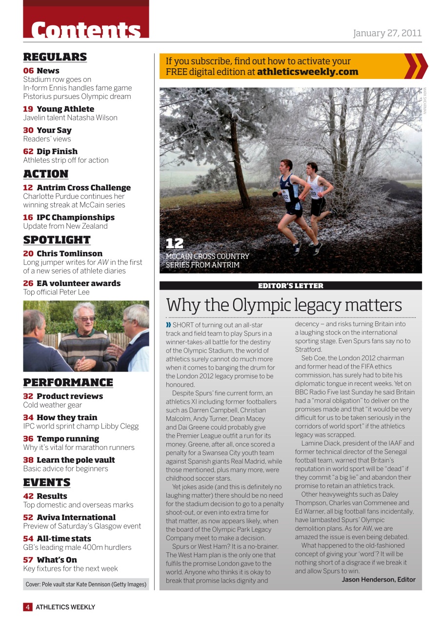 AW – Athletics Weekly Magazine Preview Pages