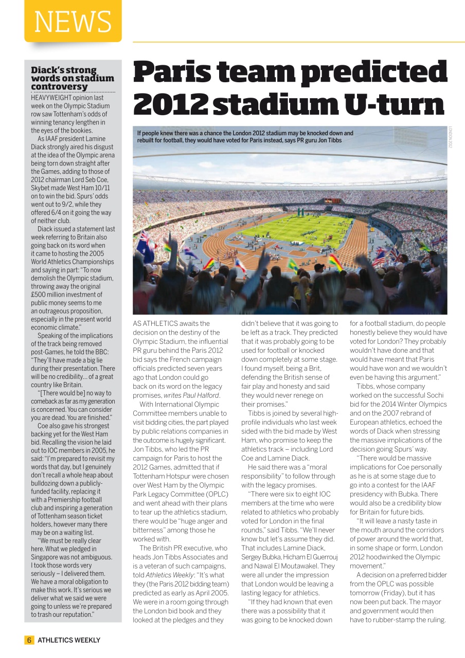 AW – Athletics Weekly Magazine Preview Pages