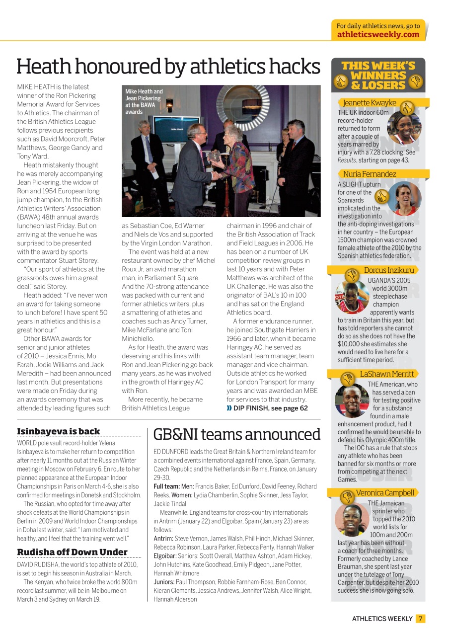 AW – Athletics Weekly Magazine Preview Pages