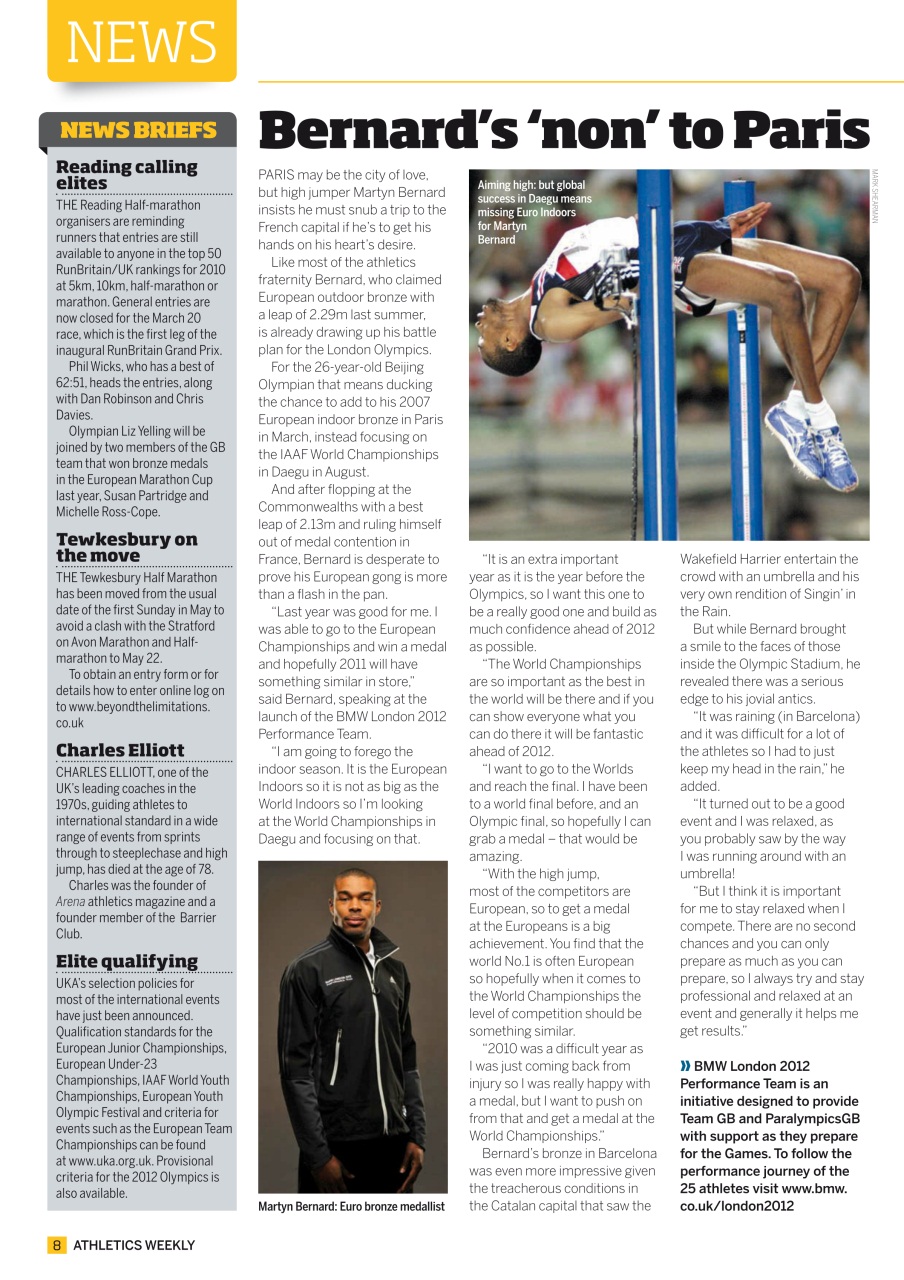 AW – Athletics Weekly Magazine Preview Pages