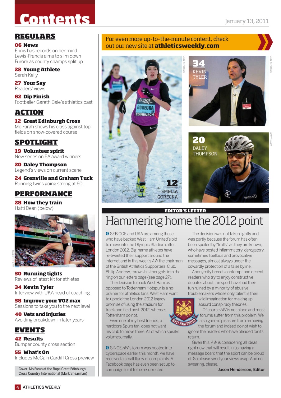 AW – Athletics Weekly Magazine Preview Pages