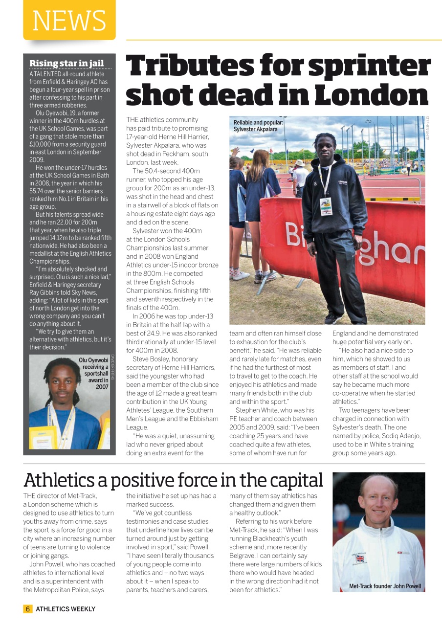 AW – Athletics Weekly Magazine Preview Pages