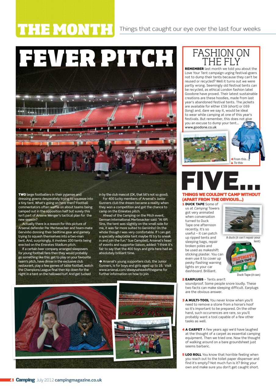 Camping Preview Pages