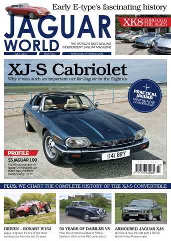 Jaguar World issue XJS 80s icon July 2012