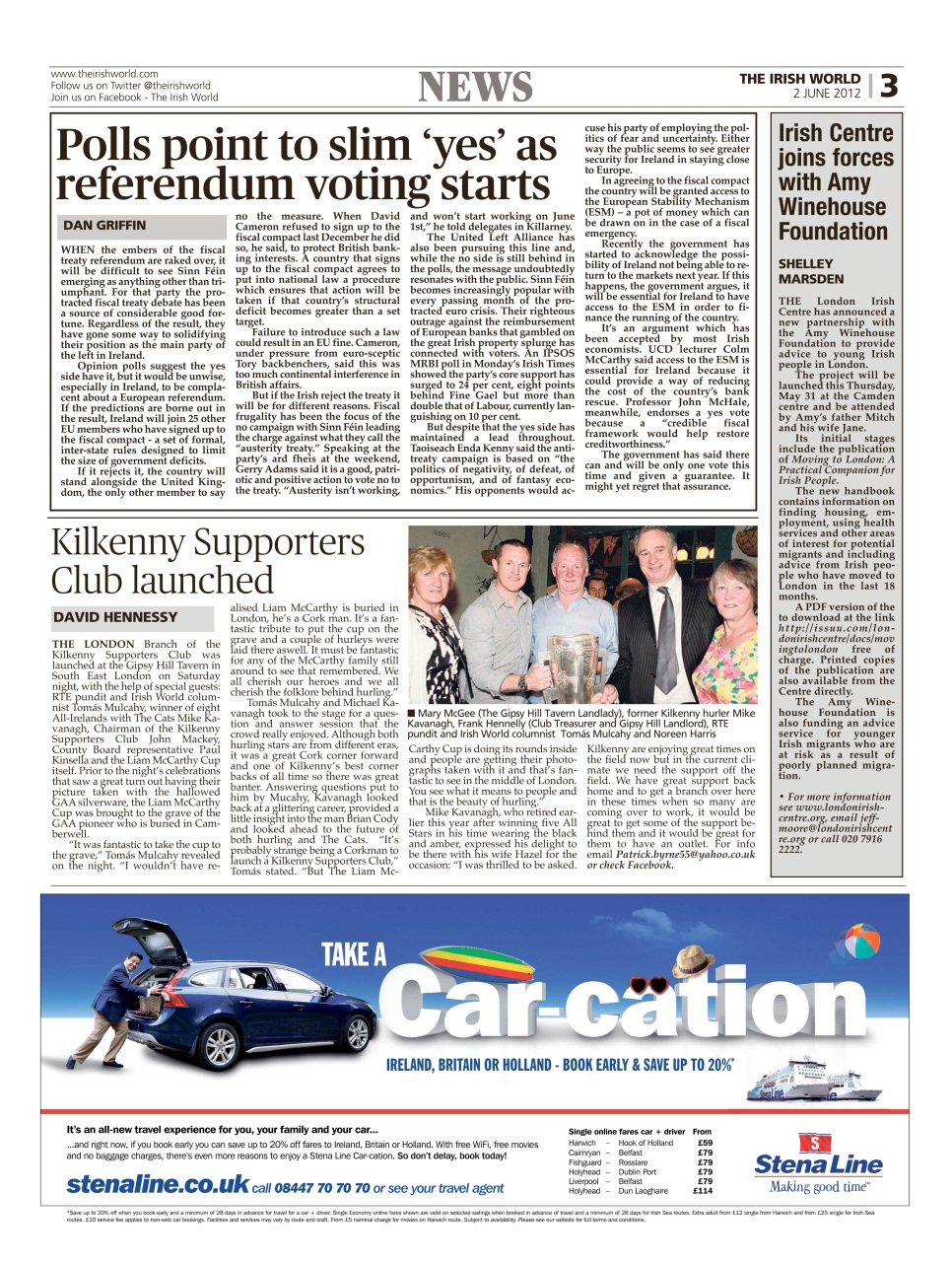 Irish World Preview Pages