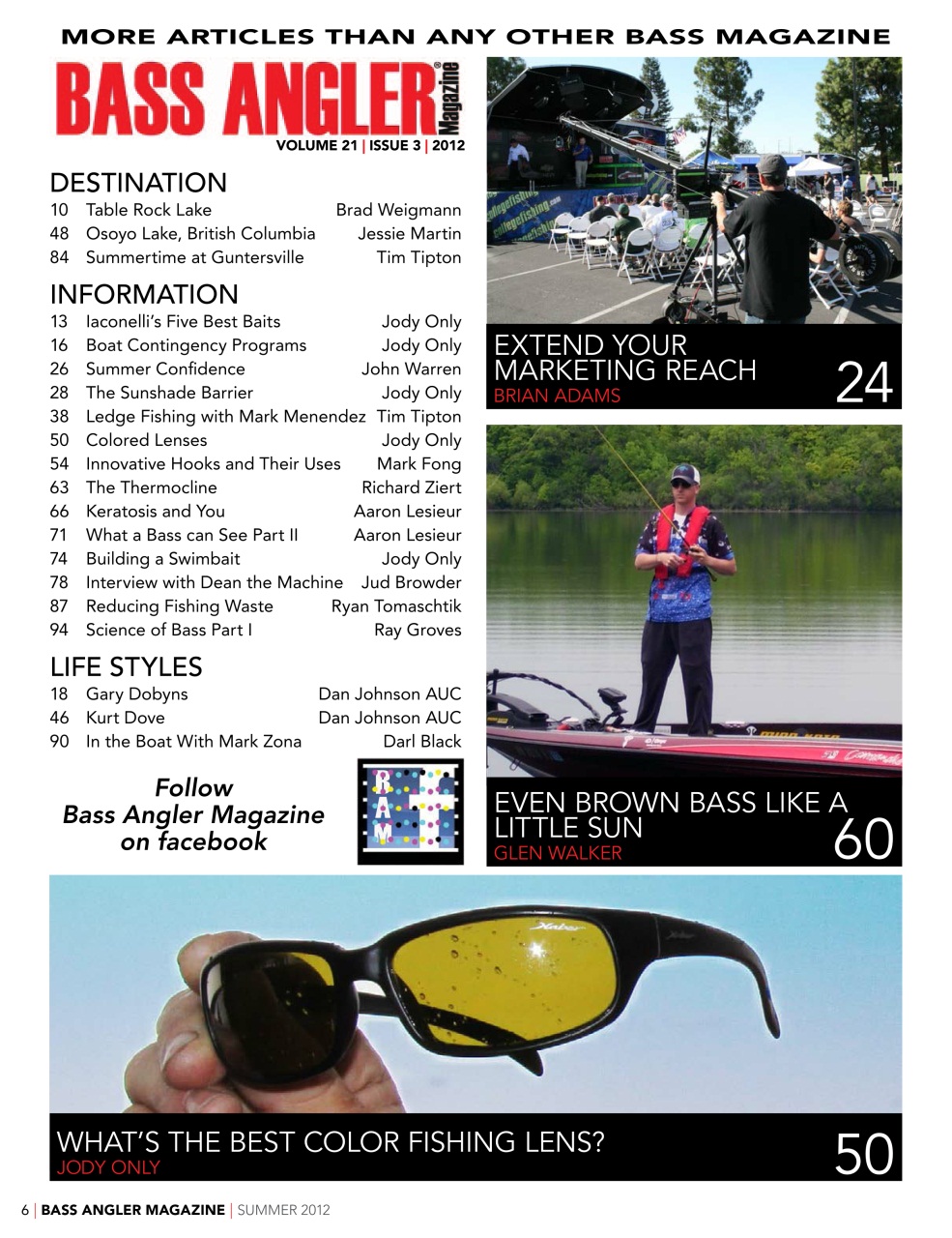 BASS ANGLER MAGAZINE Preview Pages