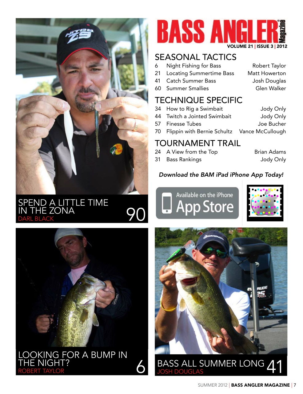 BASS ANGLER MAGAZINE Preview Pages