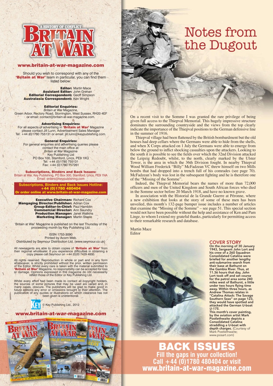 Britain at War Magazine Preview Pages