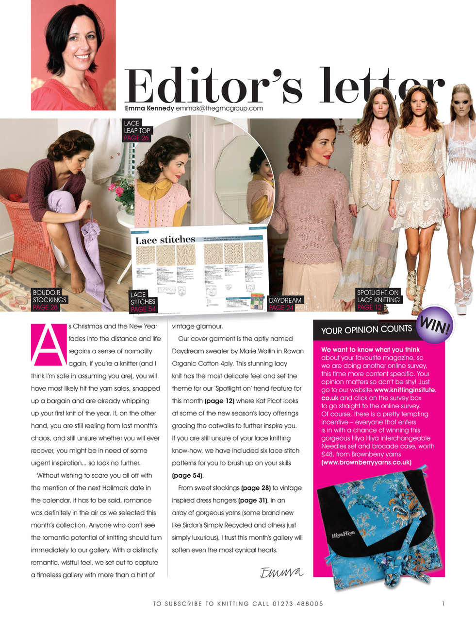 Knitting Preview Pages