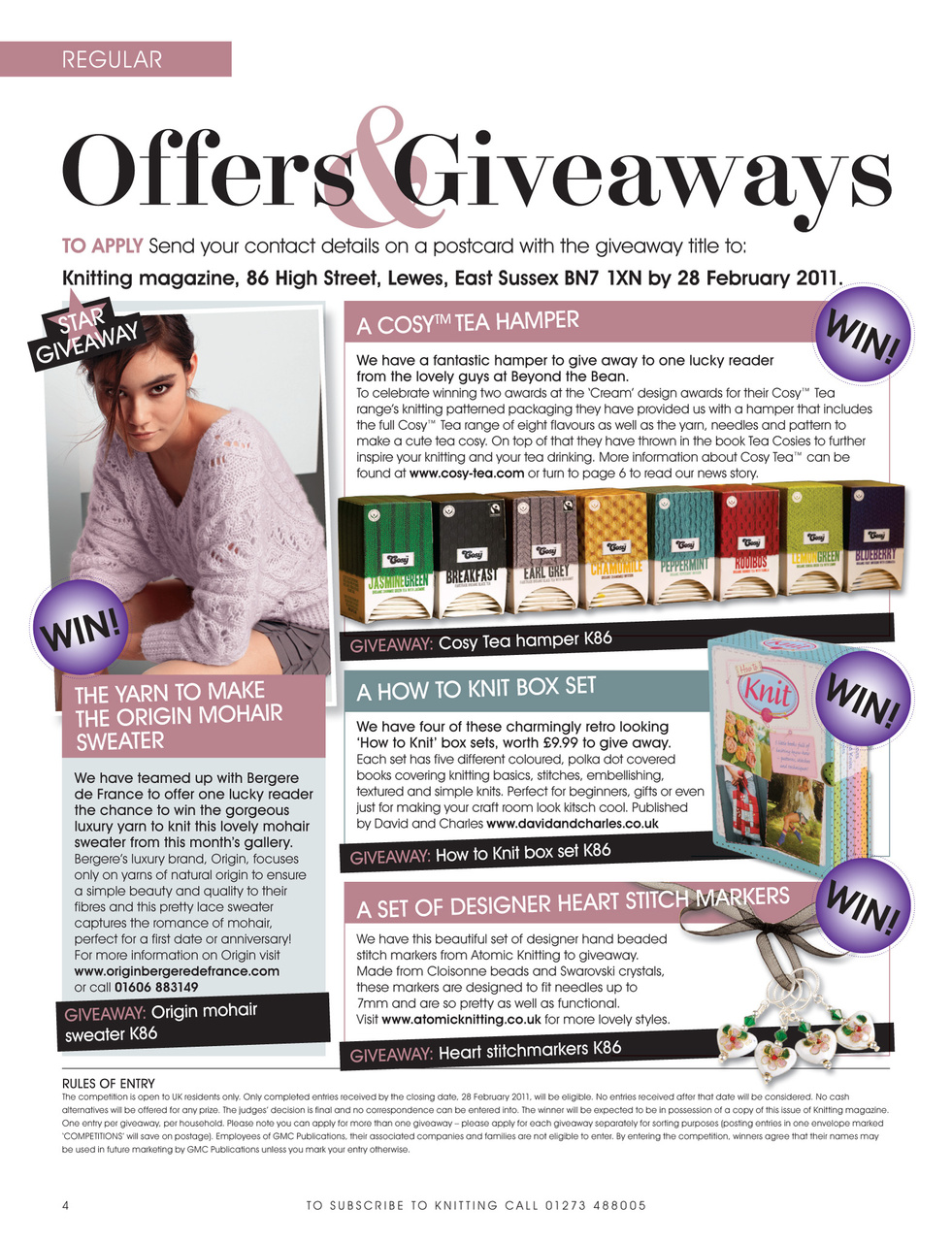 Knitting Preview Pages