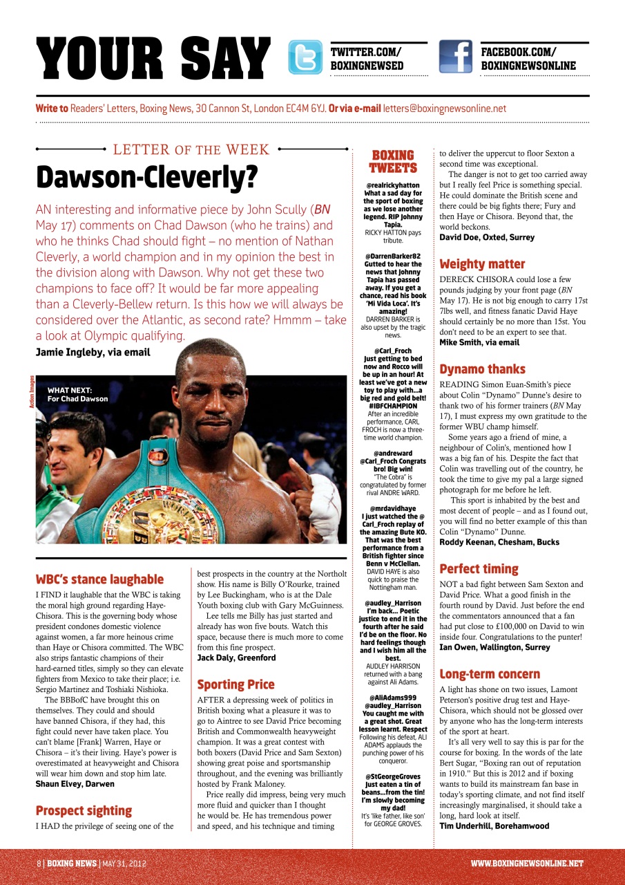 Boxing News Preview Pages