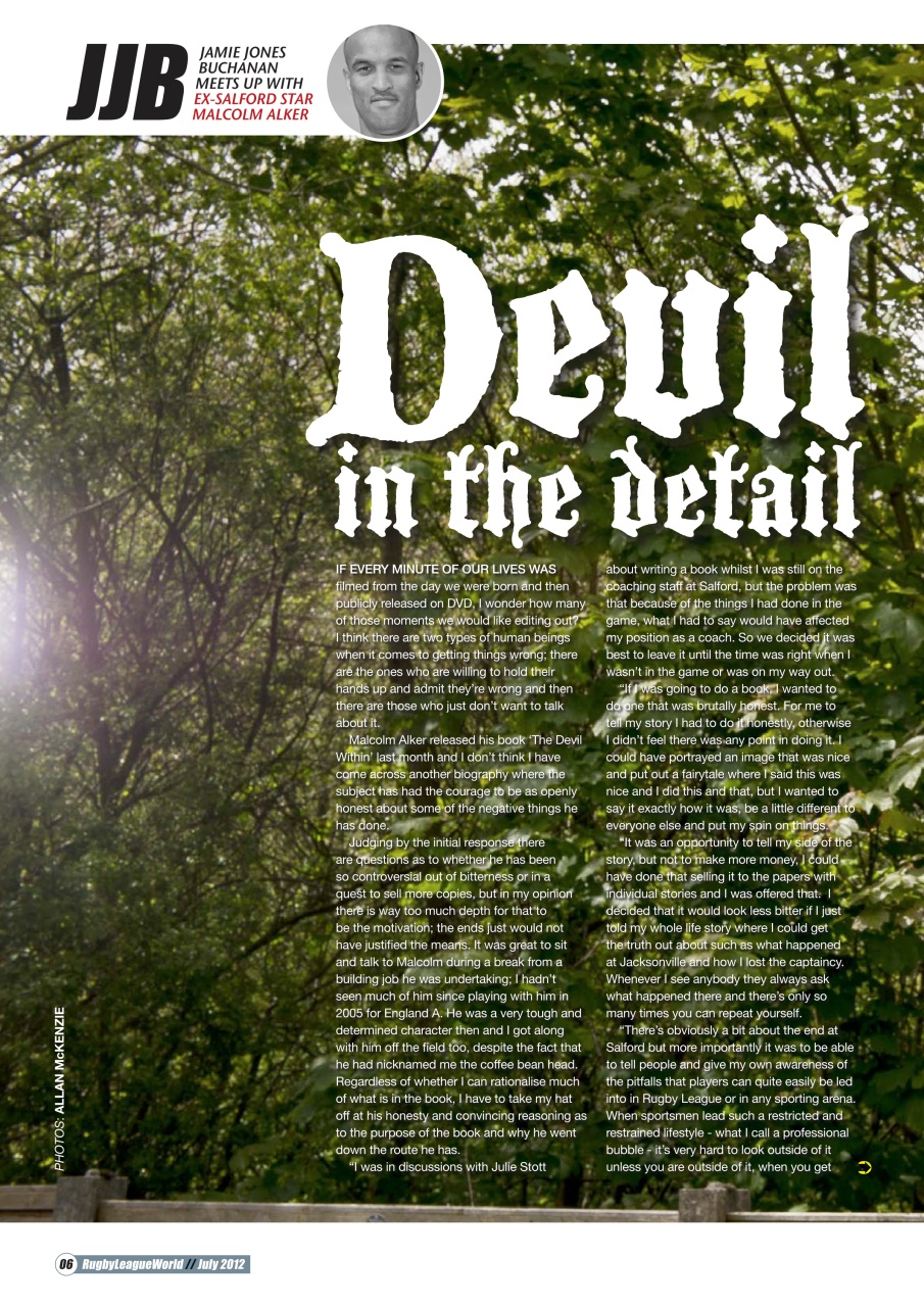 Rugby League World Preview Pages