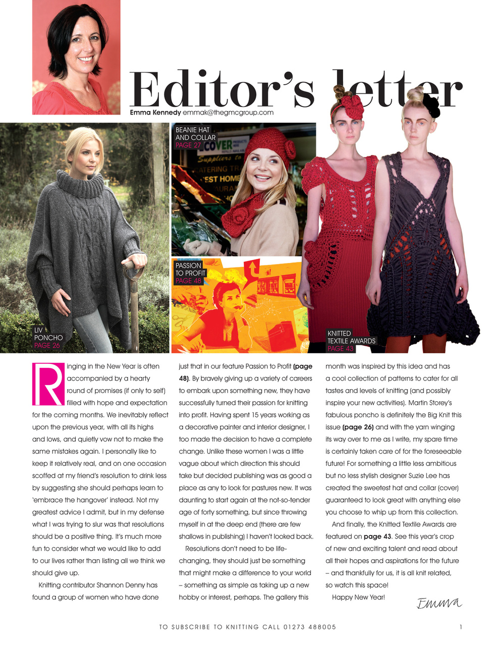 Knitting Preview Pages