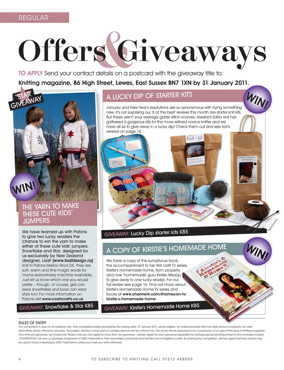 Knitting Preview Pages