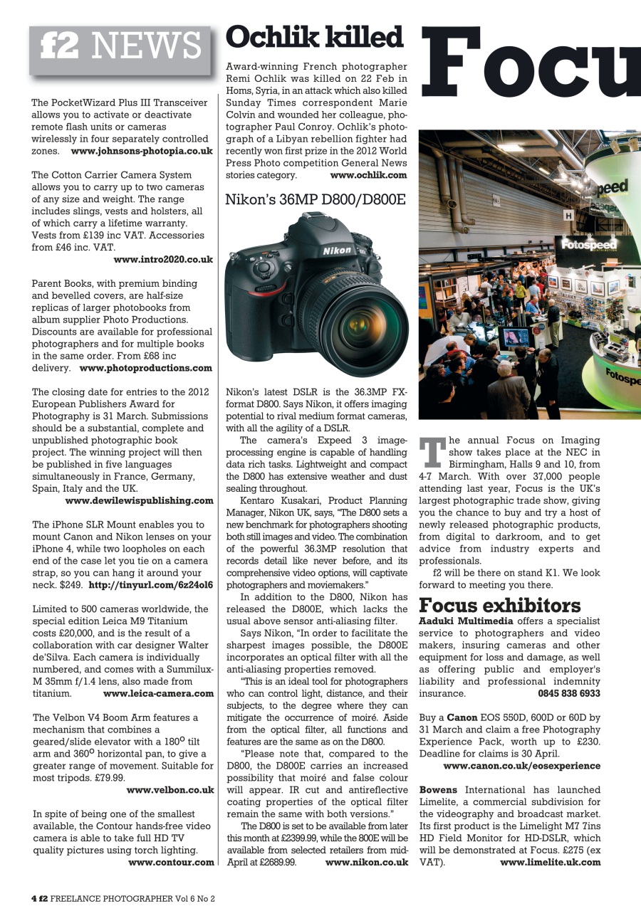 f2 Cameracraft Preview Pages