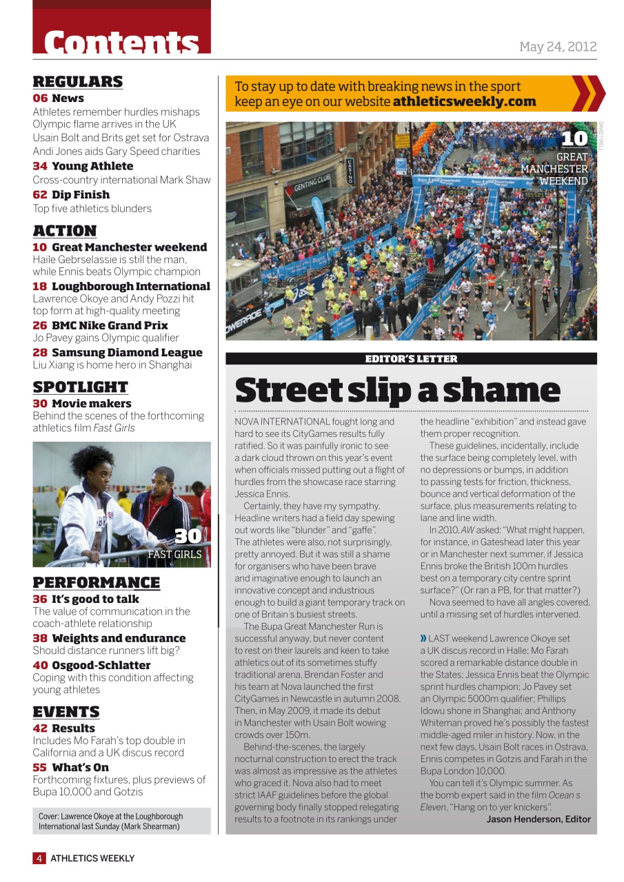 AW – Athletics Weekly Magazine Preview Pages