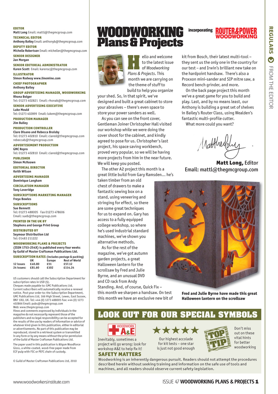 Woodworking Crafts Magazine Preview Pages