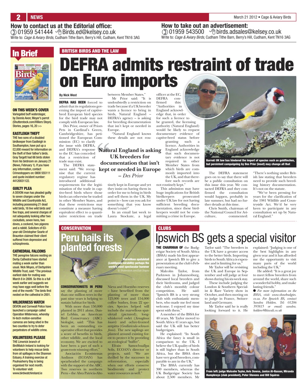 Cage & Aviary Birds Preview Pages