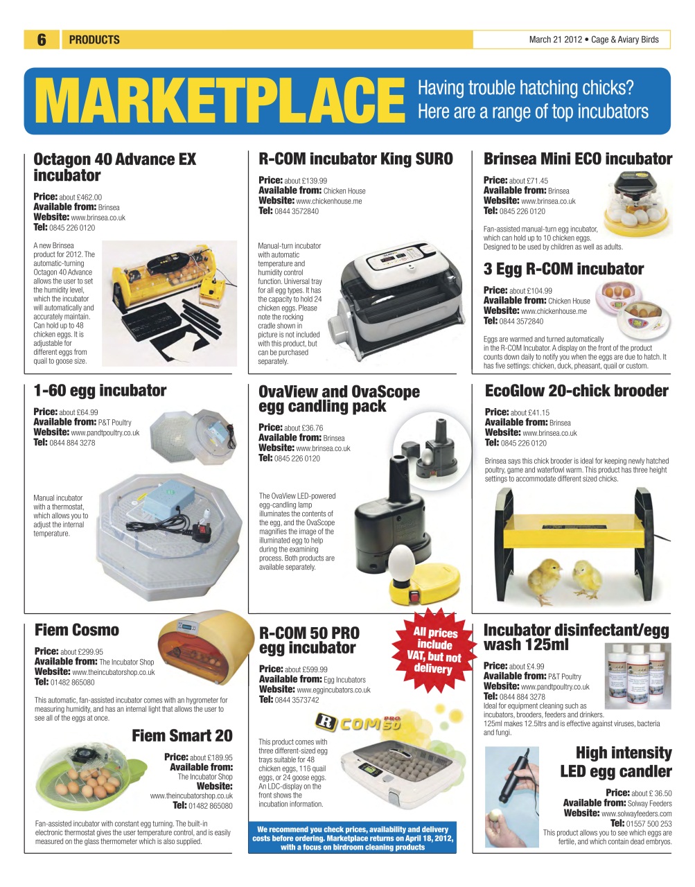 Cage & Aviary Birds Preview Pages