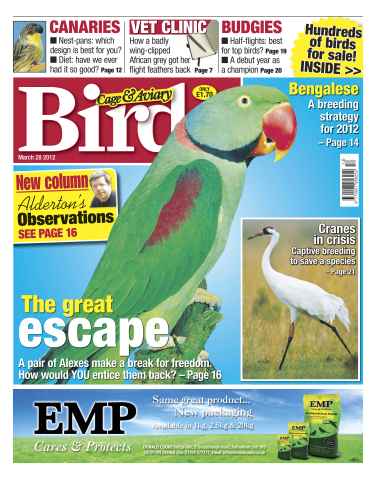 Cage & Aviary Birds issue Cage and Aviary March 28 2012