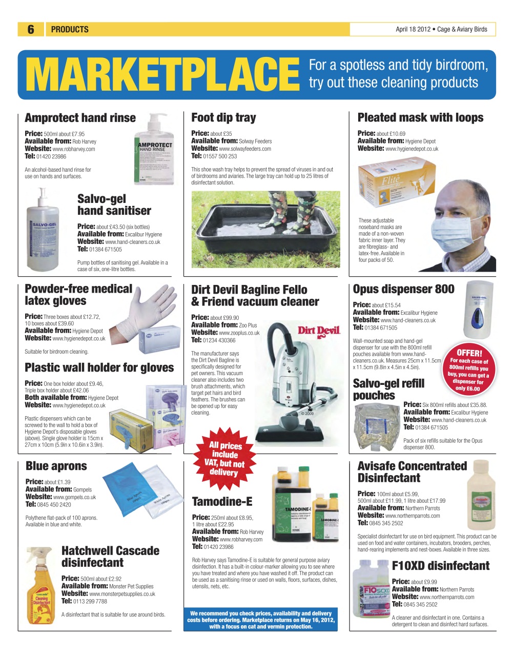 Cage & Aviary Birds Preview Pages