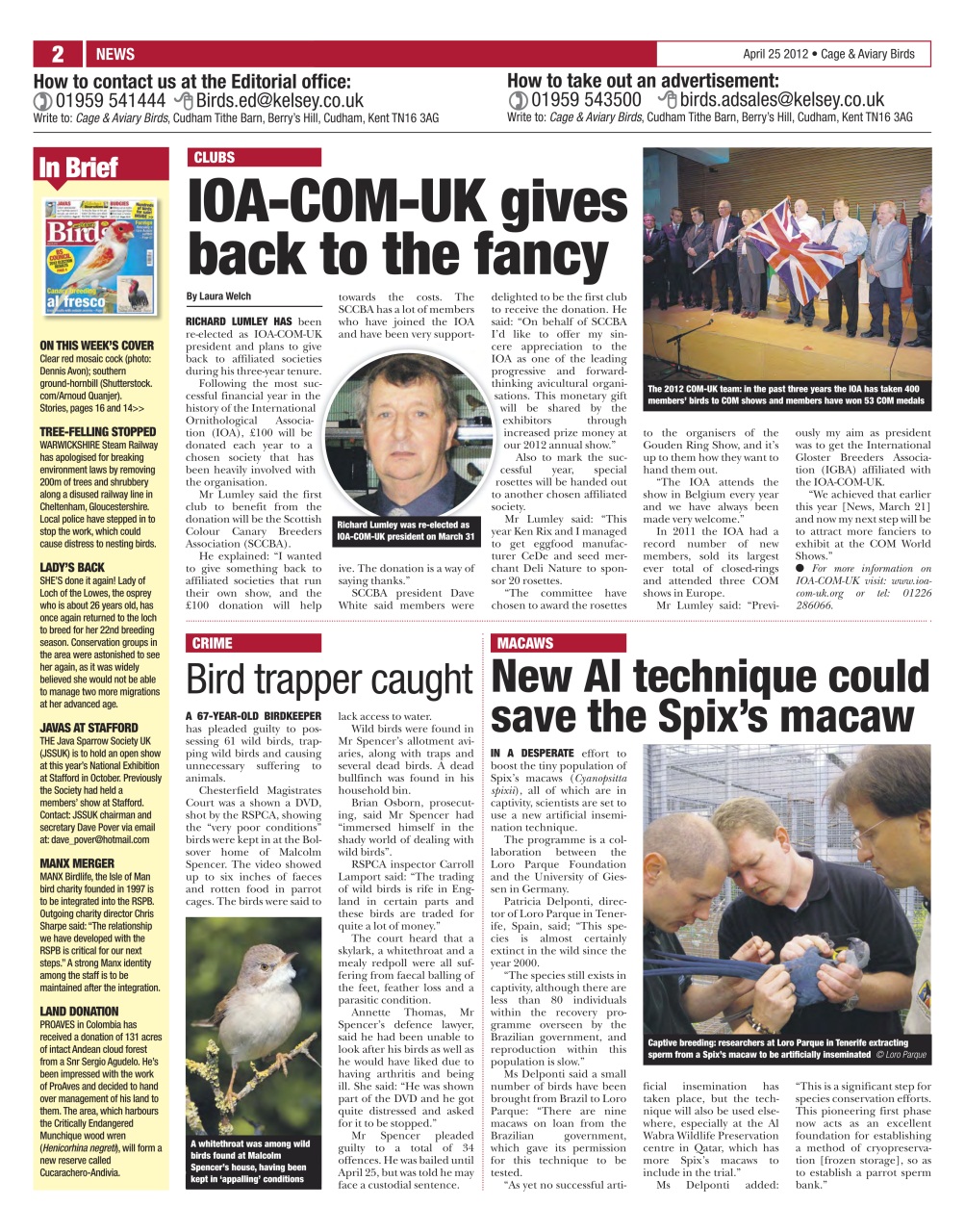 Cage & Aviary Birds Preview Pages