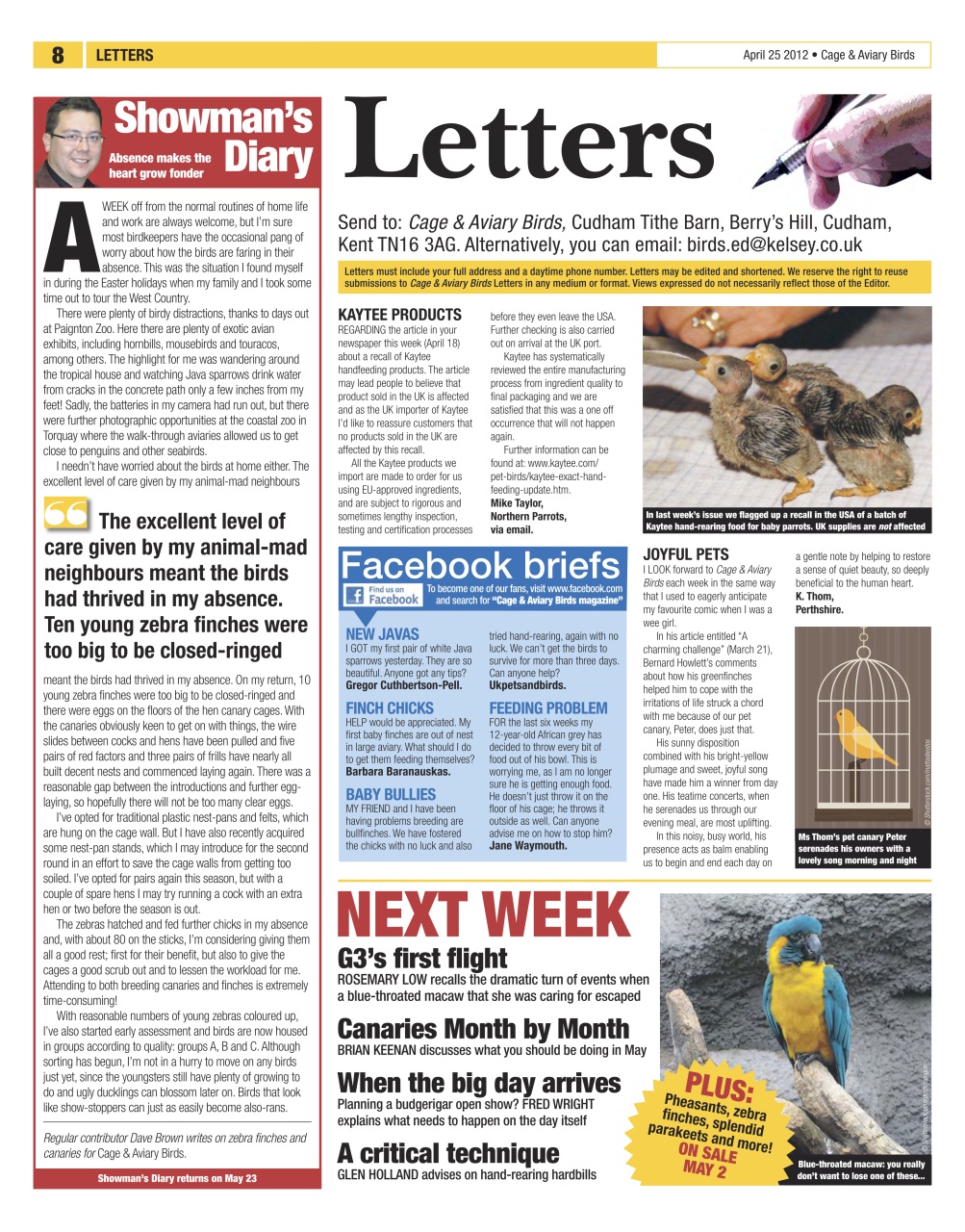 Cage & Aviary Birds Preview Pages