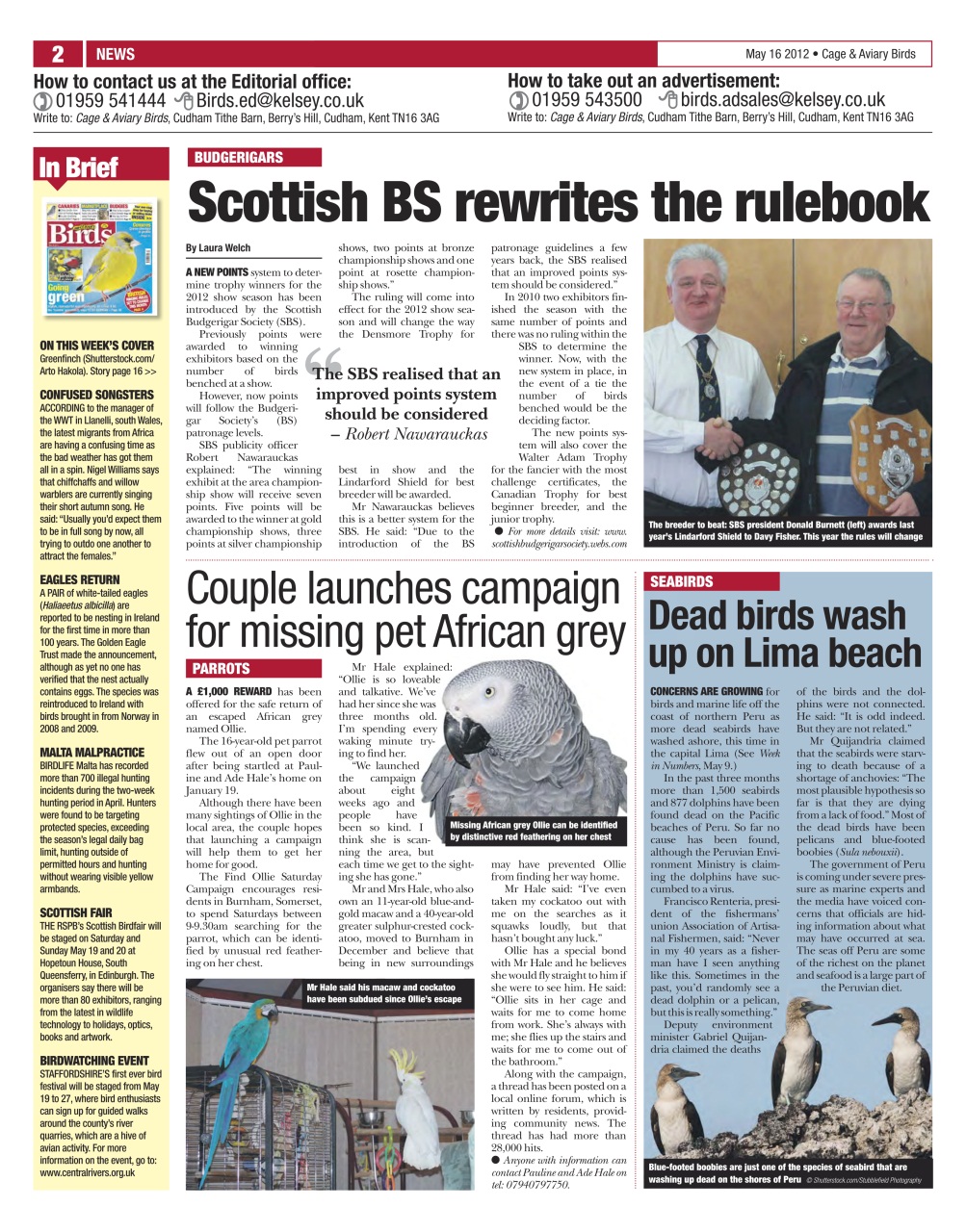 Cage & Aviary Birds Preview Pages