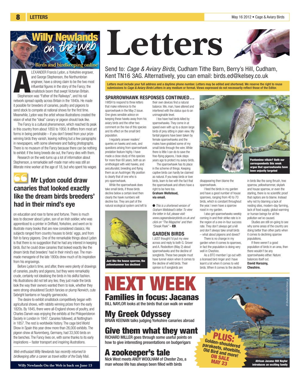 Cage & Aviary Birds Preview Pages