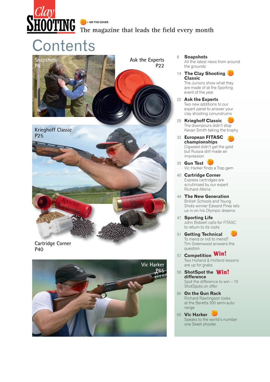 Clay Shooting Preview Pages
