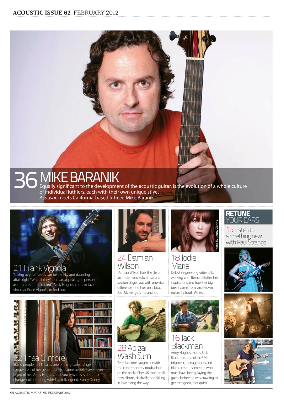 Acoustic Preview Pages