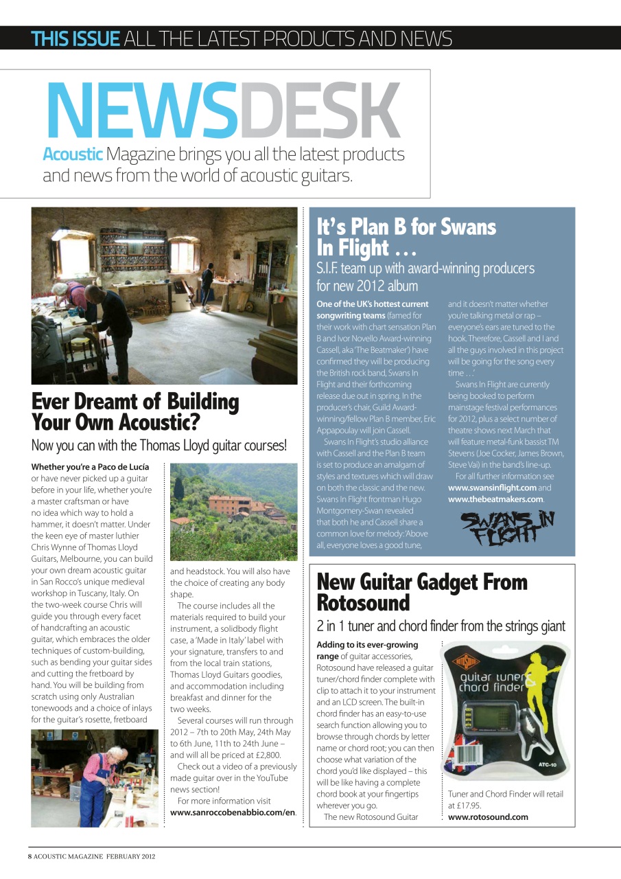 Acoustic Preview Pages