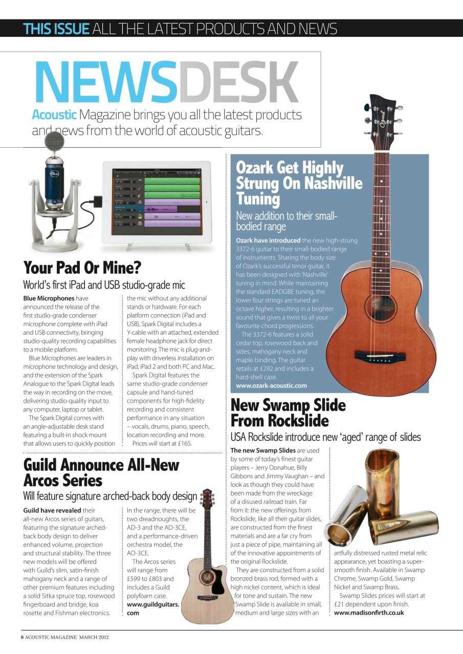 Acoustic Preview Pages