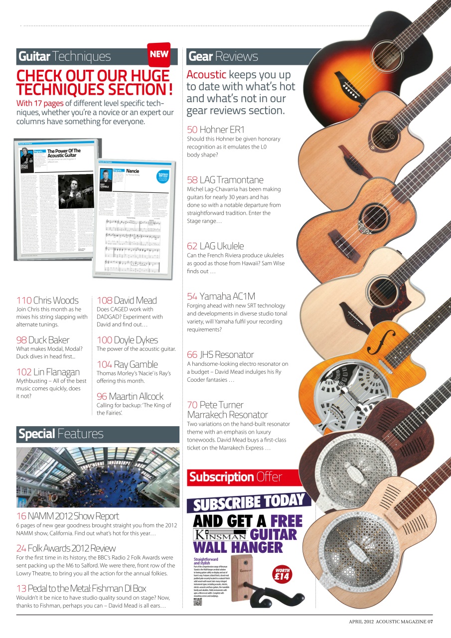 Acoustic Preview Pages