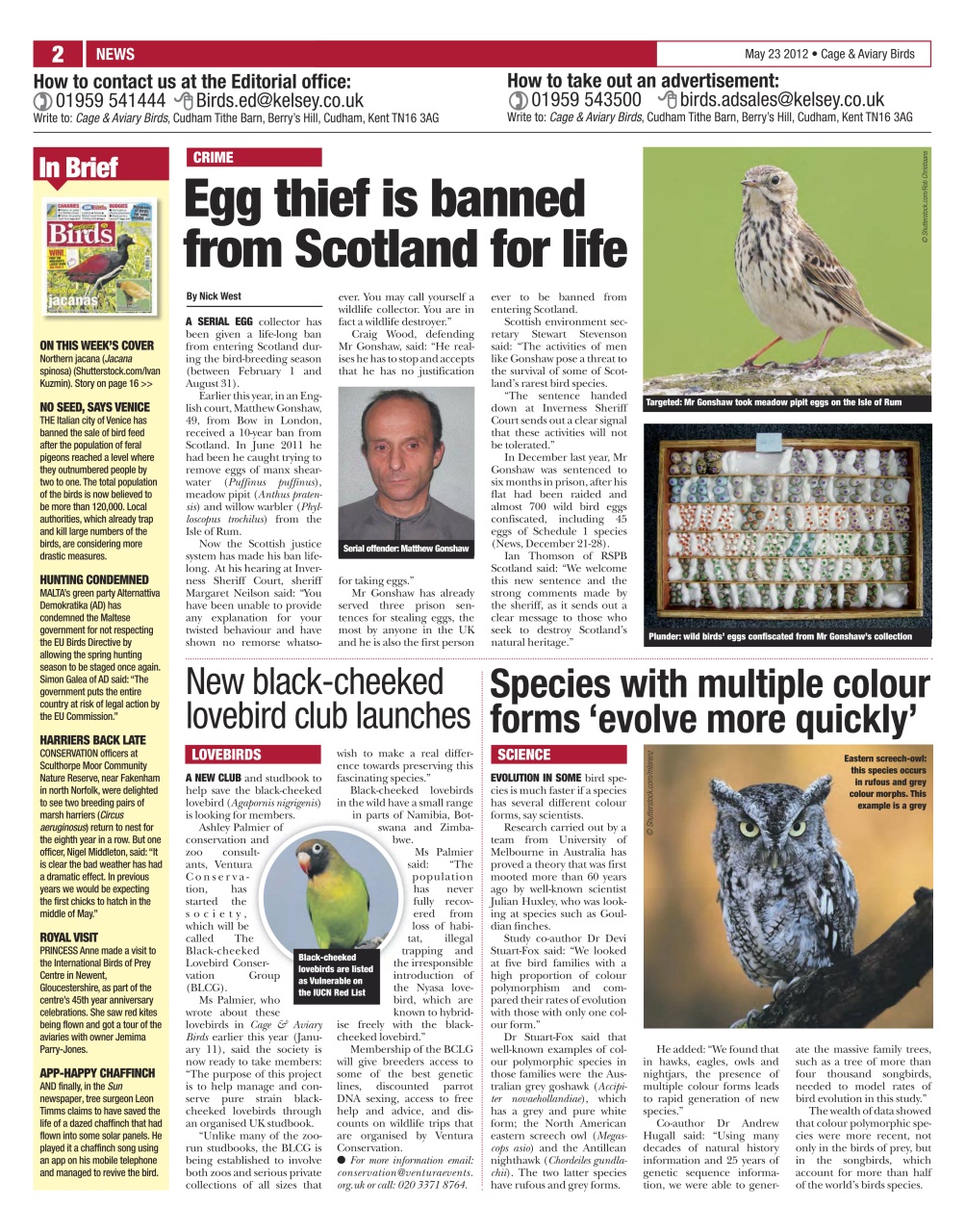Cage & Aviary Birds Preview Pages