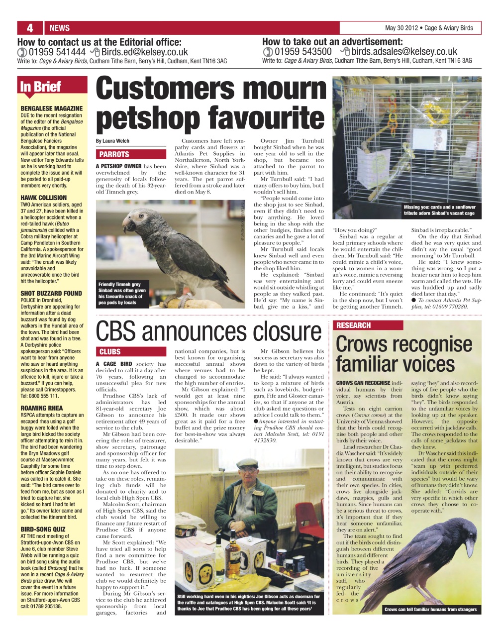 Cage & Aviary Birds Preview Pages