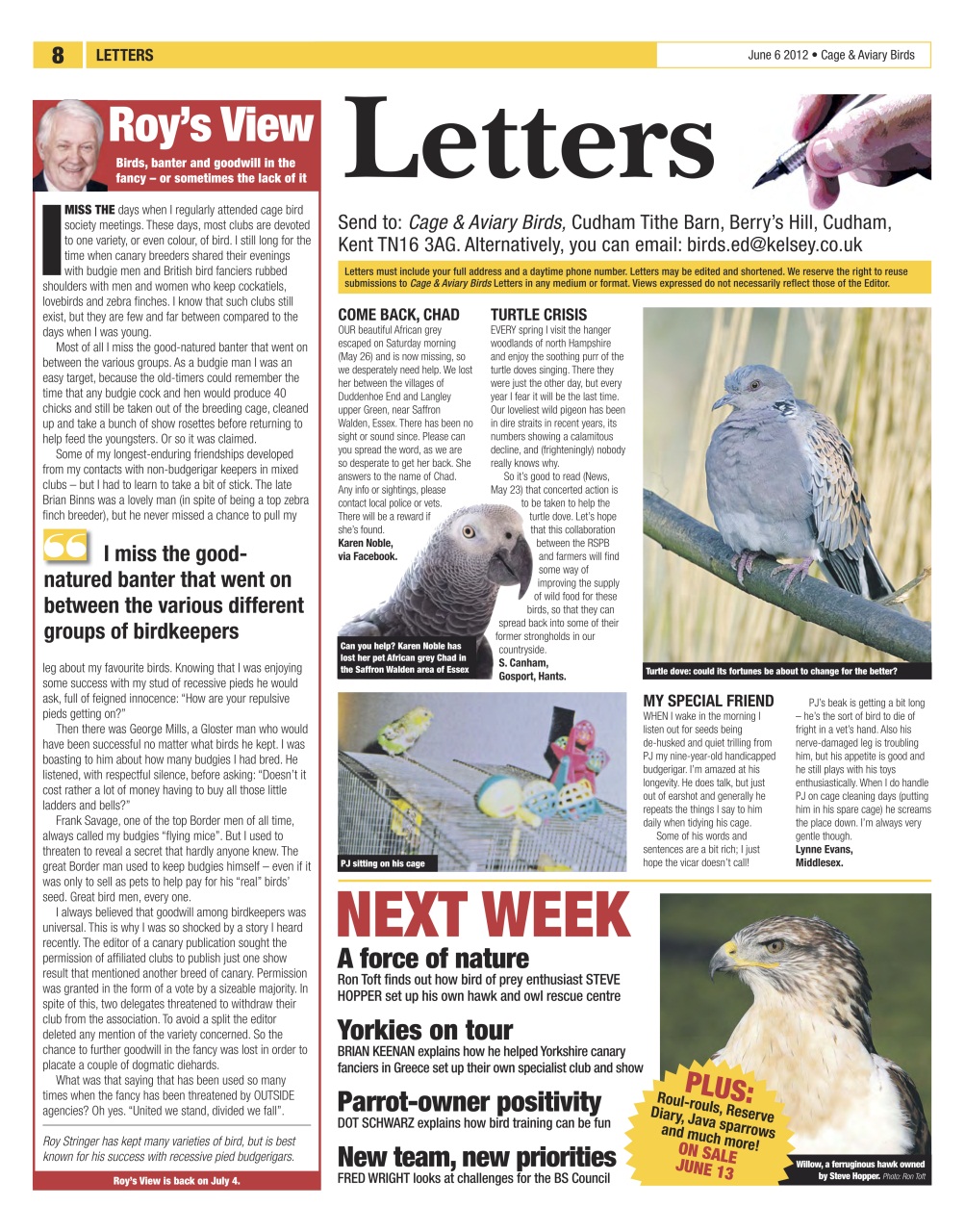 Cage & Aviary Birds Preview Pages