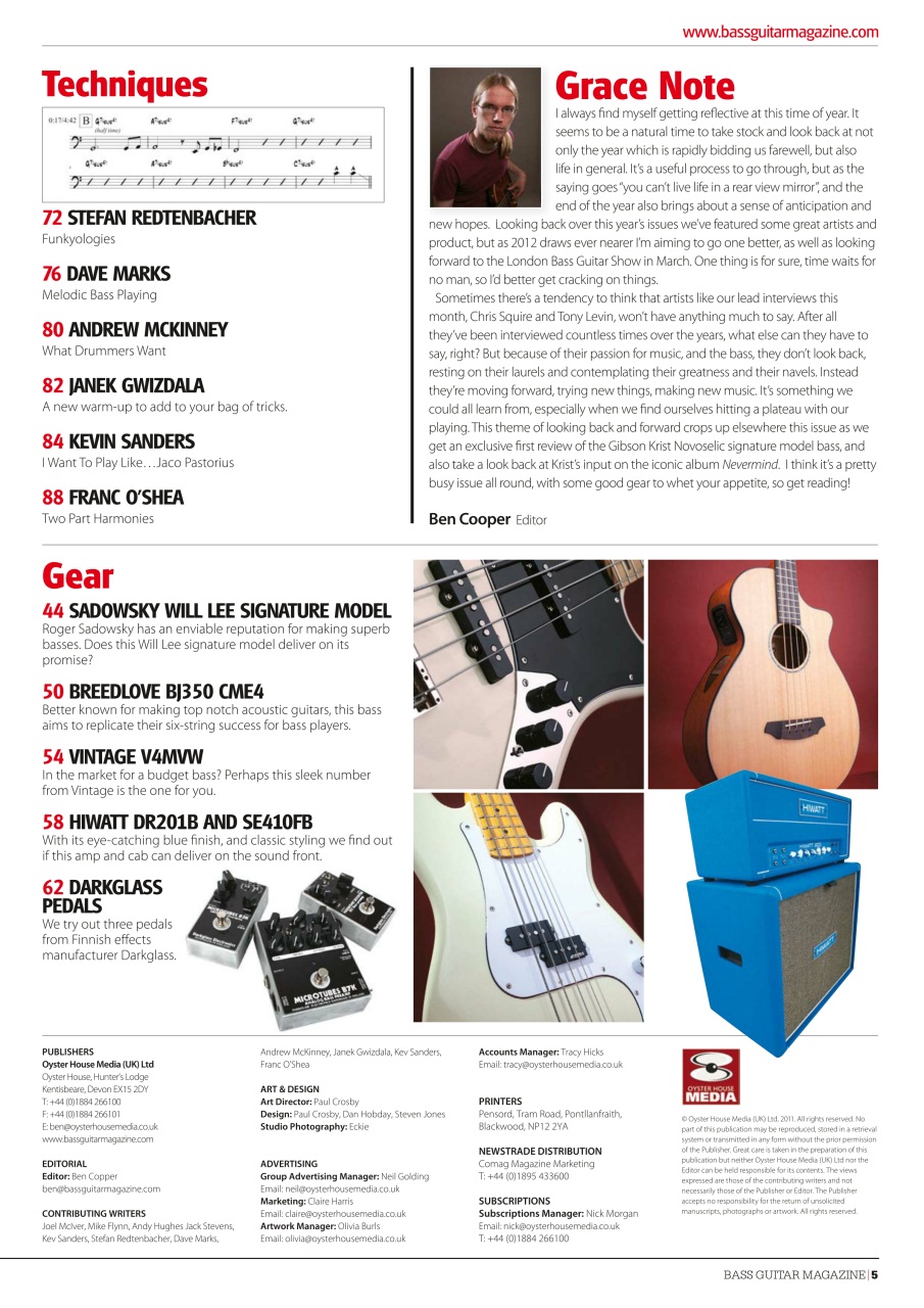 Bass Player UK Preview Pages