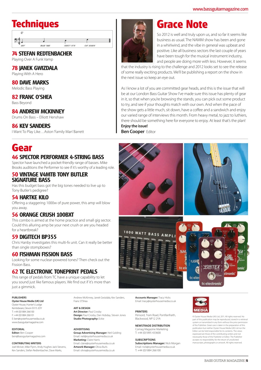 Bass Player UK Preview Pages